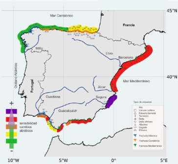 El Estuario del Guadalquivir en contexto: el más vulnerable a cambios ambientales del arco atlántico